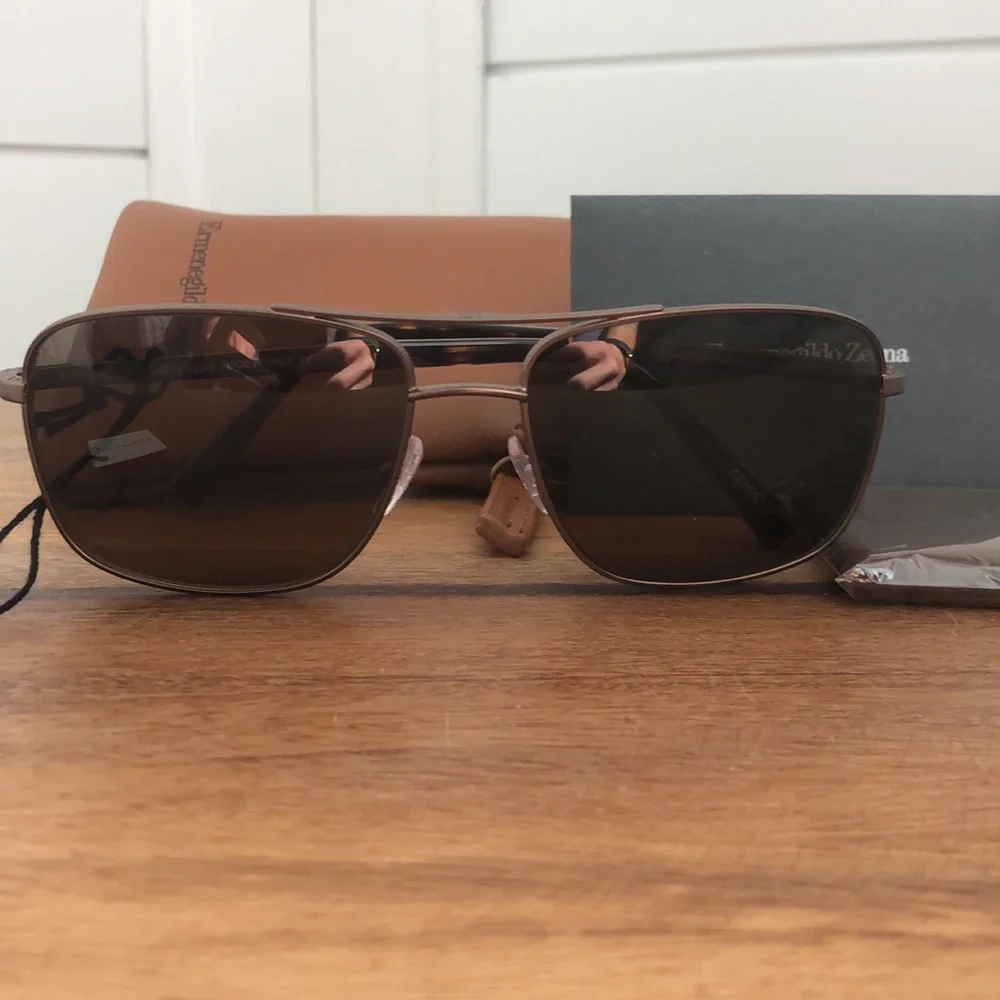 NWT Ermenegildo Zegna polarized sunglasses made in Italy - Picture 3 of 13